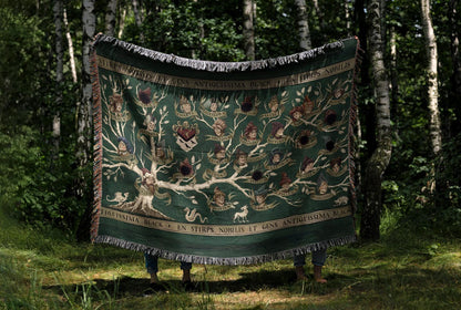 Wizard World Black Family Woven Blanket