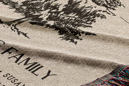 Custom Family Tree Woven Blanket